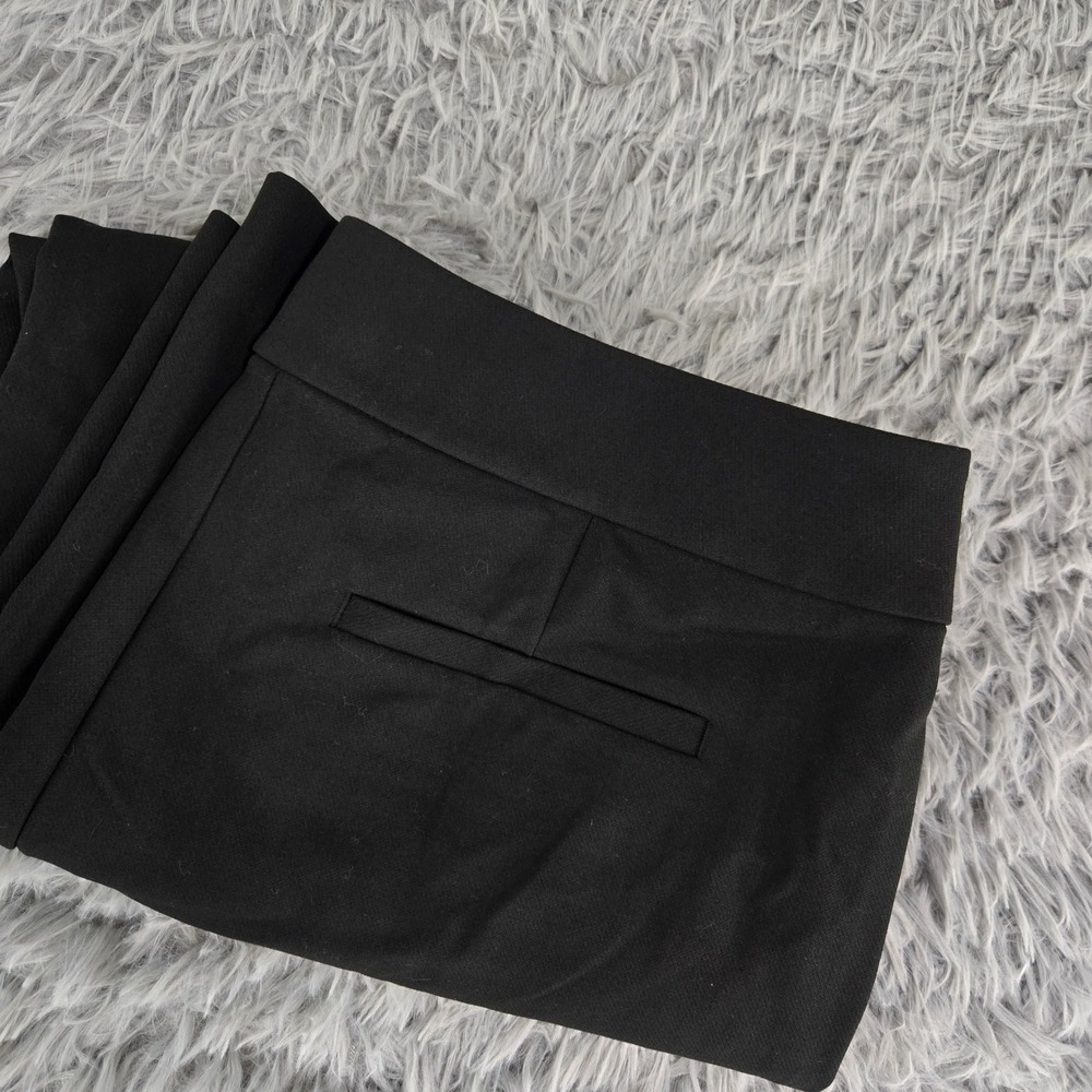 LOFT Sailor Culotte Pants Women 8P Black Gold Button Wide Leg‎ Cropped 515755